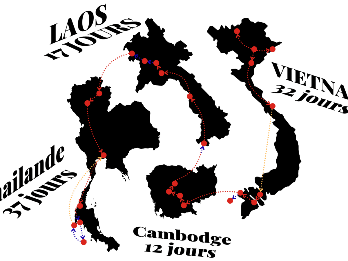 Infographie : 98 jours en Asie du&nbsp;Sud-Est